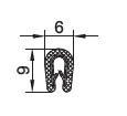 Kantenschutz PVC schwarz, 1 - 2 mm DFA-0044, 1 Rolle