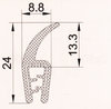 Kantenschutz mit Dichtlippe 0,8-3mm DFA-0080, 1 Rolle