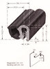 Kantenschutz m seitl Moosgummi 1-3mm DFA-0109H, 1 Rolle
