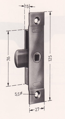 Zungenschloss 125 mm, FZZ-0380