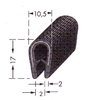 Kantenschutz PVC schwarz, 1-4 mm DFA-0031H, Meterware
